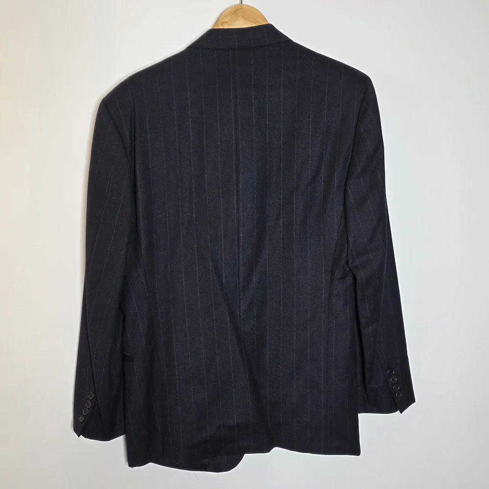 Valentino Vintage Blue Men's Pinstripe Blazer **Size Not marked Great Condition